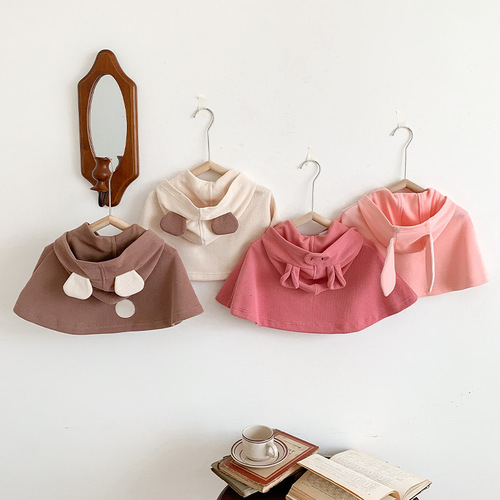 0-2 baby cloak poncho going out spring and autumn windproof outer shawl baby girl princess newborn baby coat