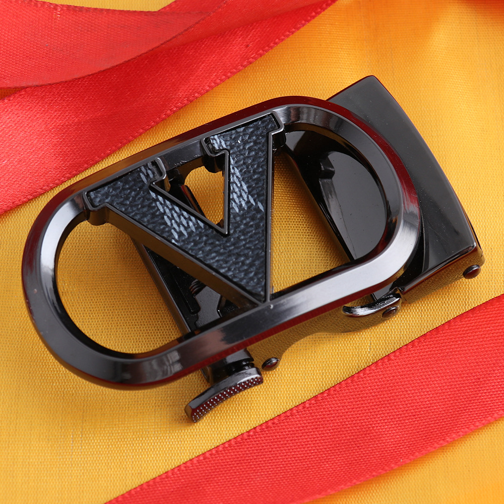 Hongsheng hebilla de fábrica hebilla automática cinturón de cuero cabeza de aleación hebilla de cinturón cabeza hebilla de parche a cuadros