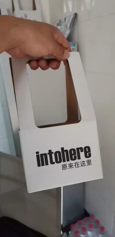 コーヒーボックス使い捨て手提げカップホルダー卸売ミルクティーデザート手提げダブルカップトレーテイクアウトパッケージ提箱印ロゴ|undefined