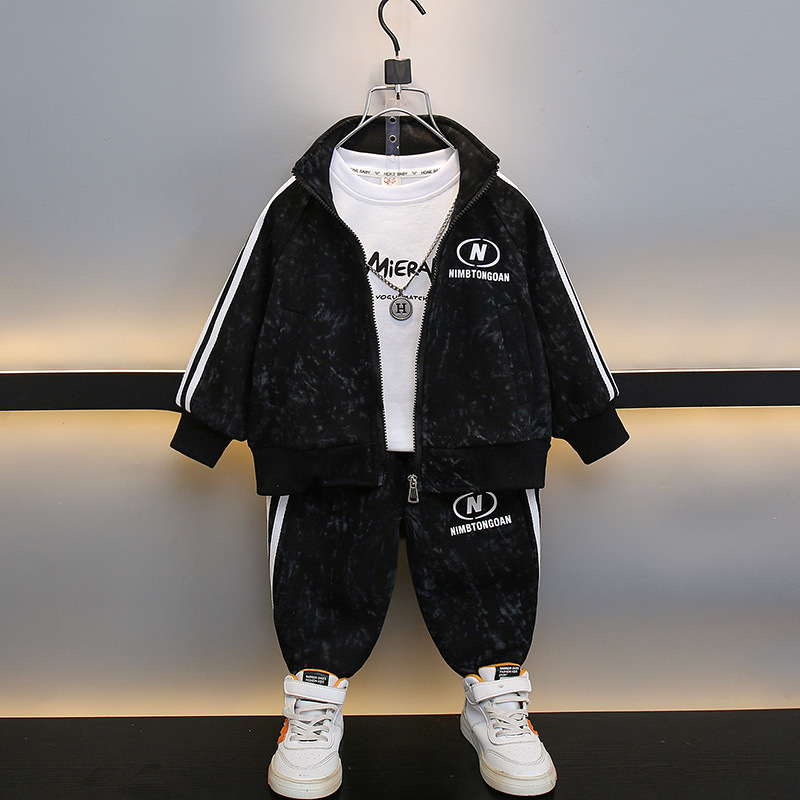 6389 Trajes para niños Primavera y otoño Nuevo estilo de moda Ropa de otoño para niños Hermoso traje de dos piezas Ropa para niños Tendencia deportiva de otoño