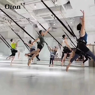 爆款空中瑜伽活力带蹦极绳悬挂式舞蹈健身辅助带瑜伽馆室内魔力带