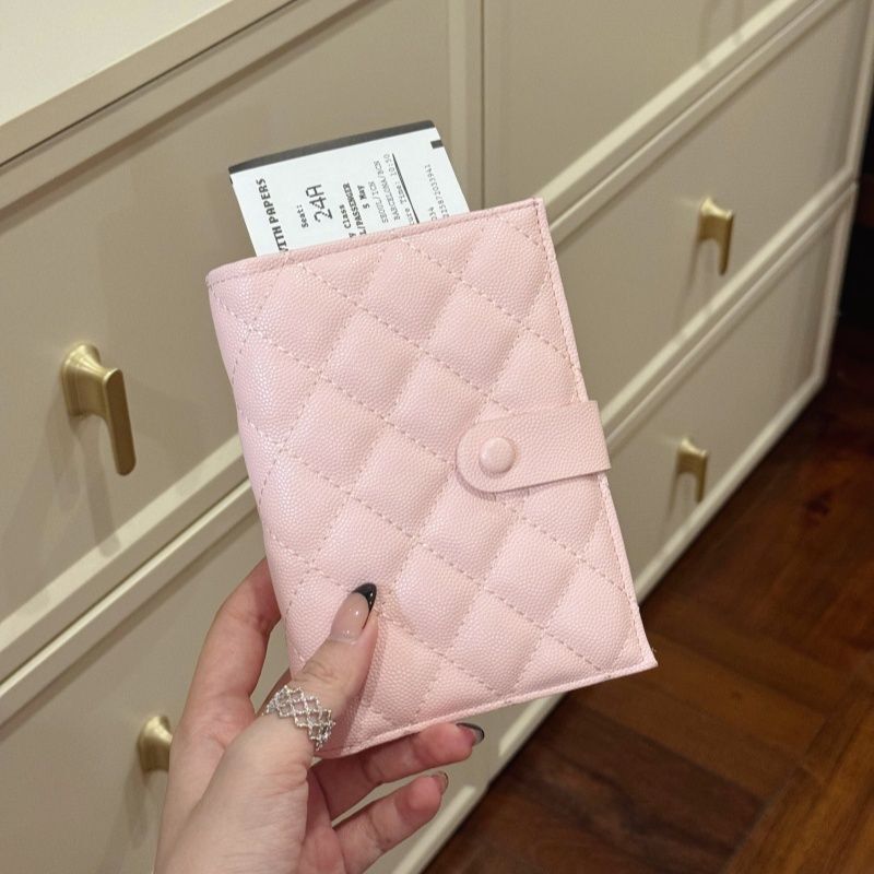 New Diamond Pattern Travel Passport Holder Cosmetics Bag Passport Protective Cover Ticket Holder Document Ticket Integrated Cosmetics Bag New Diamond Pattern Travel Passport Holder Cosmetics Bag Passport Protective Cover Ticket Holder Document Ticket Integrated Cosmetics Bag
