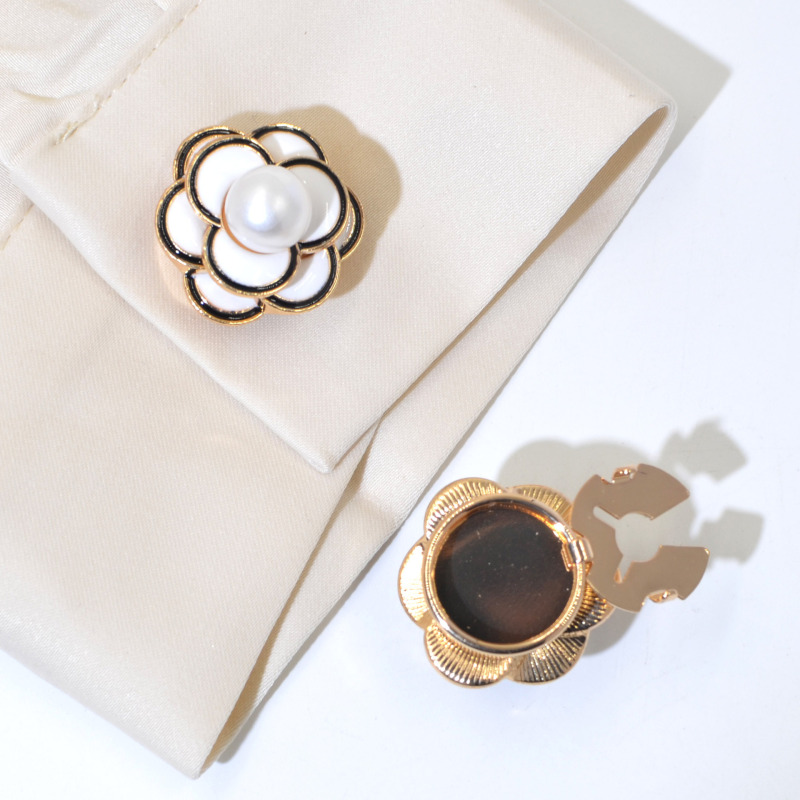 Button coverシャツボタンファッションボタン蓋ドリルカフスボタン亀ボタンセットバックルアクセサリーアクセサリー|undefined