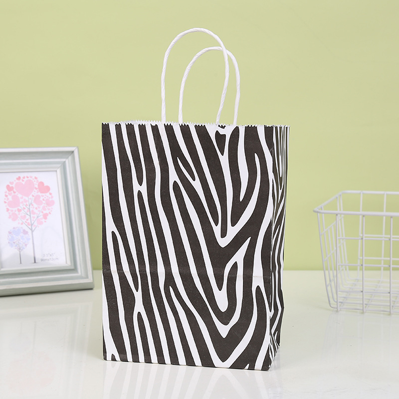 Cute Zebra Tiger Skin Leopard Paper Street Gift Bags display picture 5