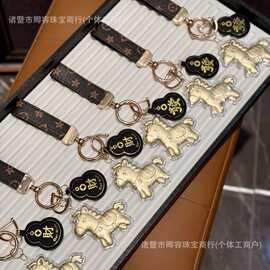 2026马年马上有钱足金999钥匙扣新年赠礼挂件配饰高级感厂家直销