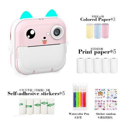 Transfronterizo nuevo Q5 tiro mal pregunta impresión cámara mini lente dual SLR cámara digital impresora de fotos