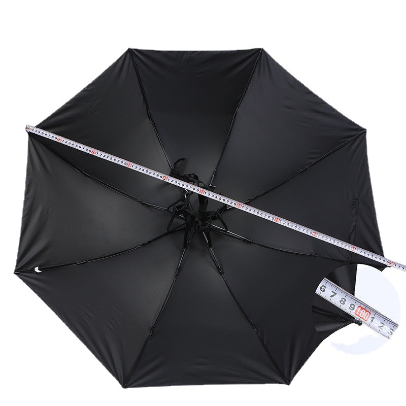 伞帽头戴式三折叠大号晴雨两用帽子伞钓鱼伞户外太阳伞采茶摄影伞|ru