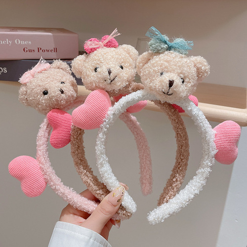 Plush headband, Star Bear, Rabbit Ears, Internet celebrity, cute cartoon hairpin, headband, face wash, hairband, hairpin, headband
