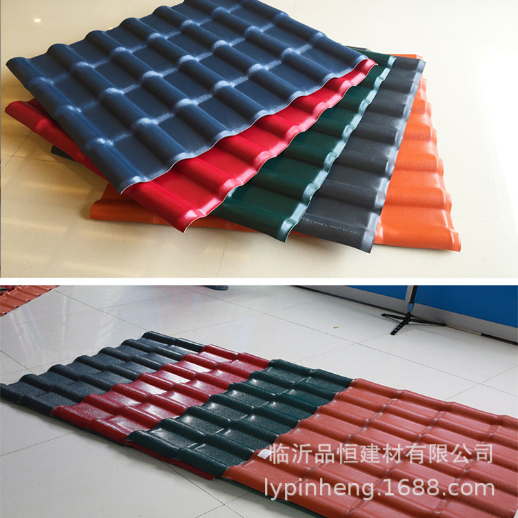 山东pvc合成树脂瓦厂江苏仿古一体瓦波浪瓦安徽ASA瓦塑料瓦别墅瓦