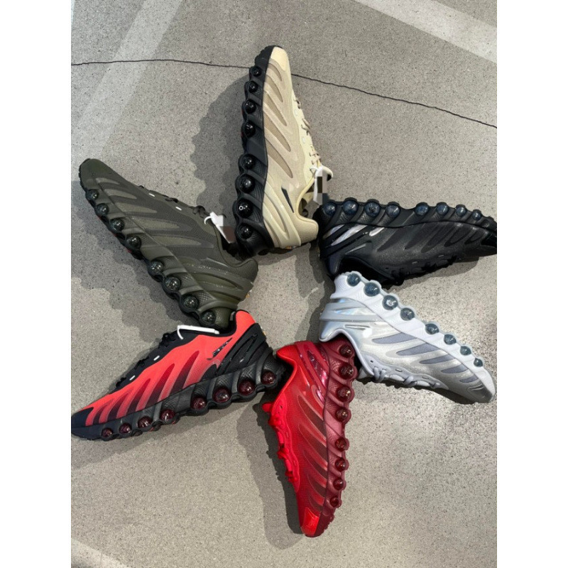 Putian Max DN8 air-cushioned running shoes, retro running shoes, thick-soled eight-chamber cylindrical sneakers, trendy men's sports shoes
