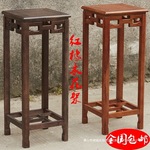 实木花架中式宋徽宗客厅落地式红橡榆木盆景鱼缸简约室内承重花架