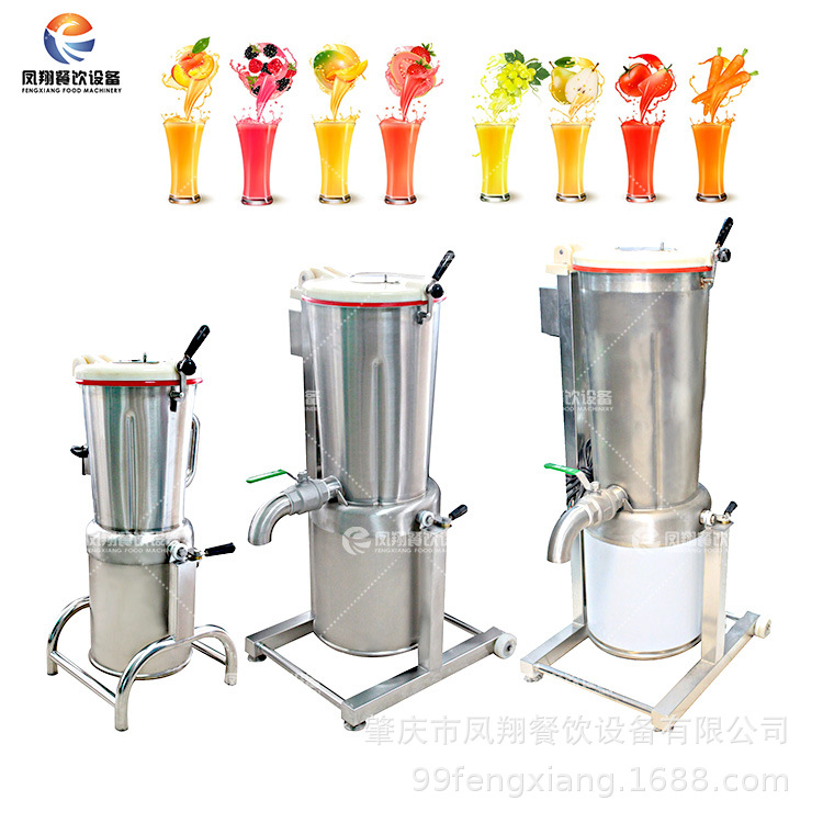 凤翔肇庆 多功能蔬果打浆机 辣椒芒果大型果汁机 商用果蔬榨汁机