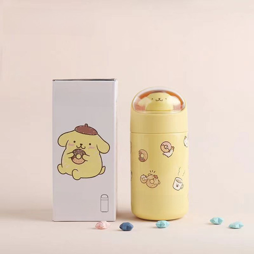 Sanrio Landscape Figure Insulated Cup Cute Cartoon High-Quality Corgi Dog Unisex Stainless Steel Portable Water Cup