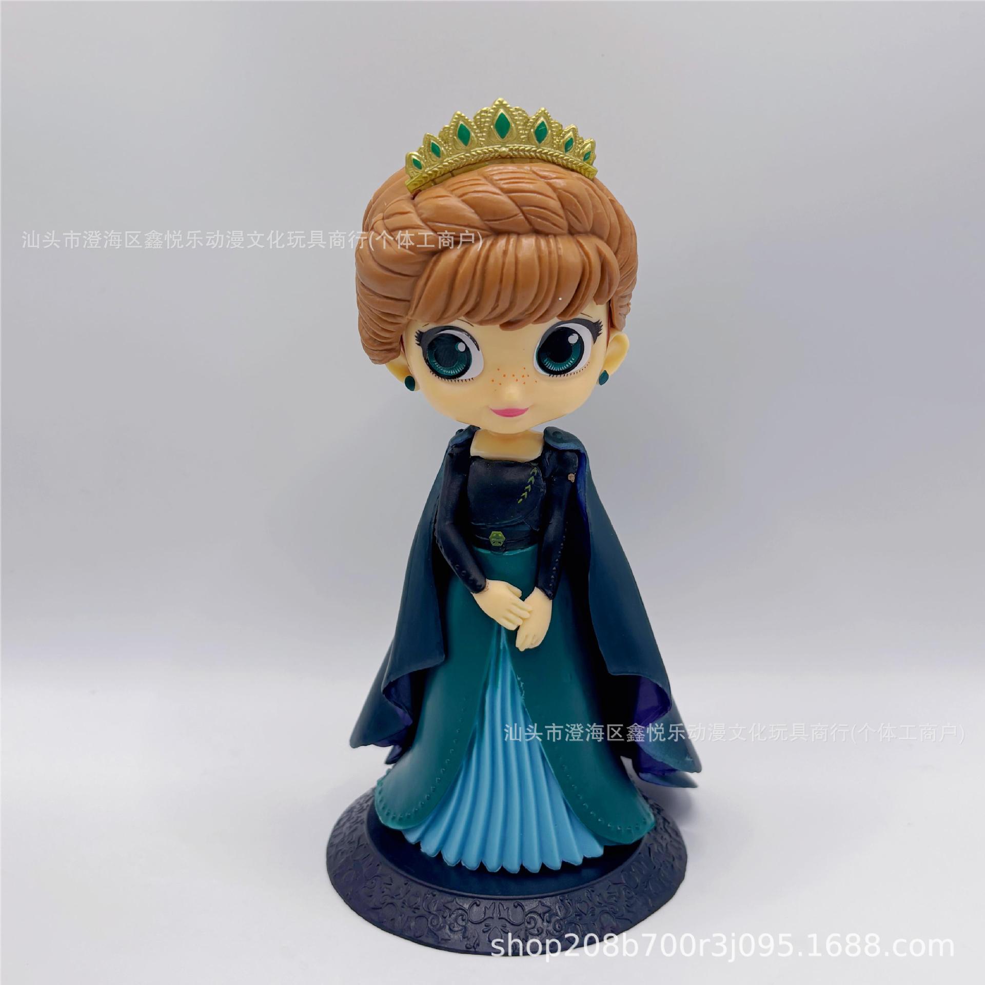 Nieve hielo Elsa Anna muñeca Elsa princesa Elsa modelo hecho a mano pastel horneado decoración regalos