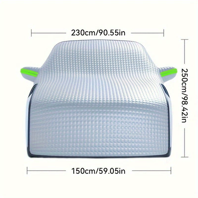 Car Snow Cover, Sun Protection, Heat Insulation, Sunshade, Car Cover, Sunshade, Front Windshield, Snowproof Car Cover, Anti-Frost Car Cover (Car snow shield) - extended-snow-shield-snow-shovel