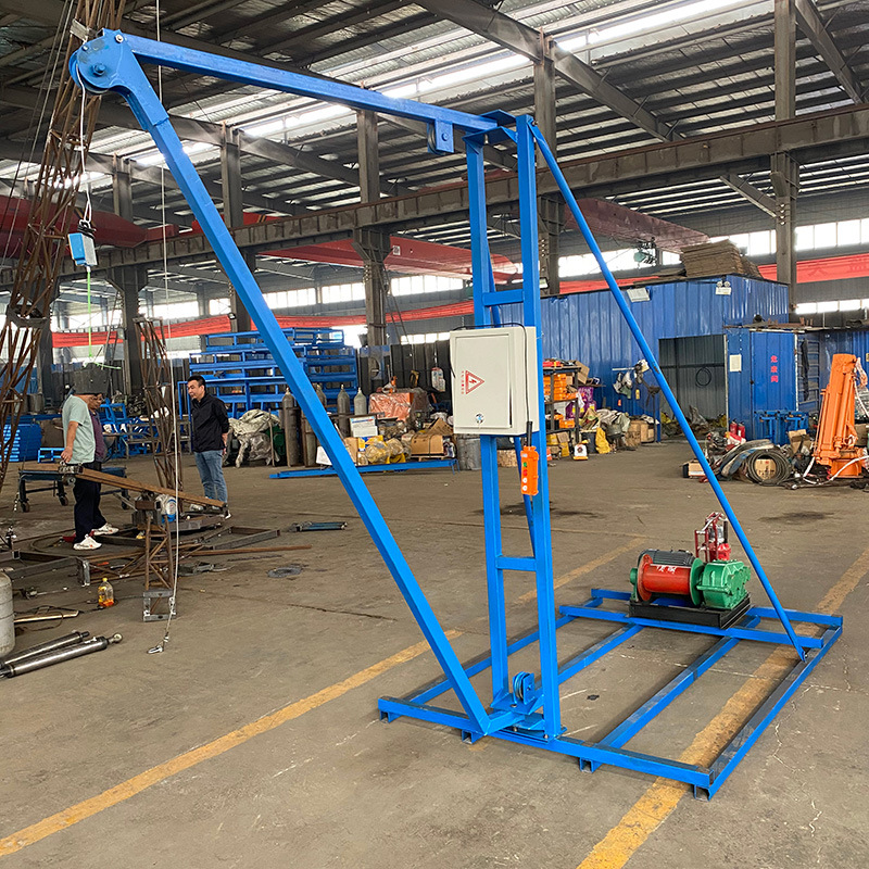 简易人工挖孔桩小型哈儿吊 移动建筑抗滑桩吊运机 打井专用吊机