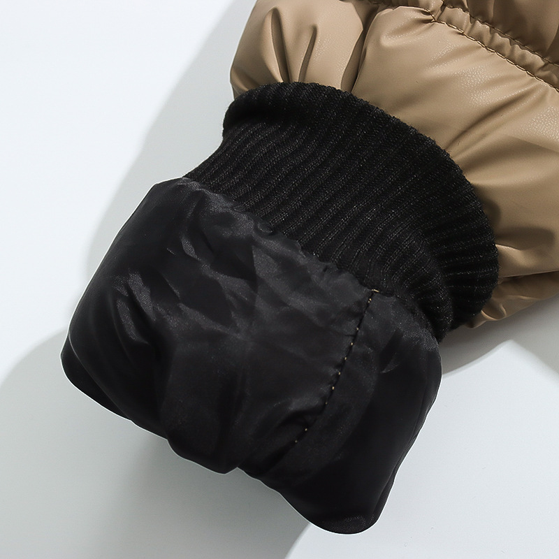 Varm vinterjacka för barn med huva och bomullsfoder_voghion.com