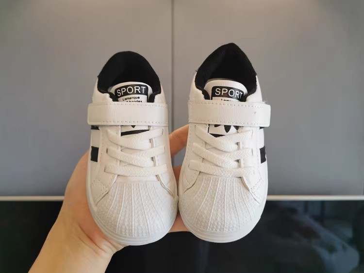 Frühling Herbst Walking Kindergarten Weiß Baby Kleine kinder Bord Schuhe Jungen und Mädchen Sport_voghion.com