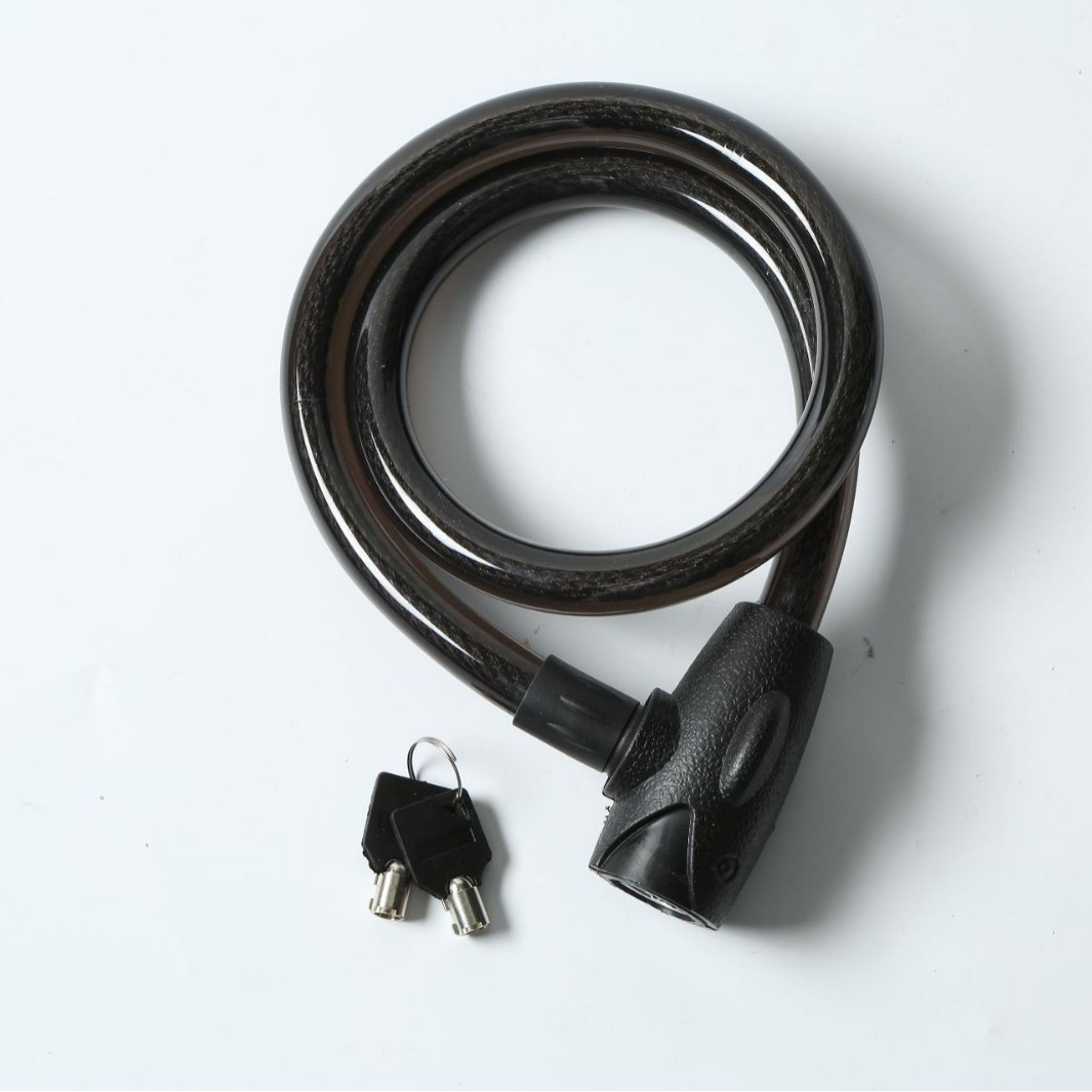 Candado de Cable de Acero Antirrobo con Llave para Bicicleta de Montaña image 1