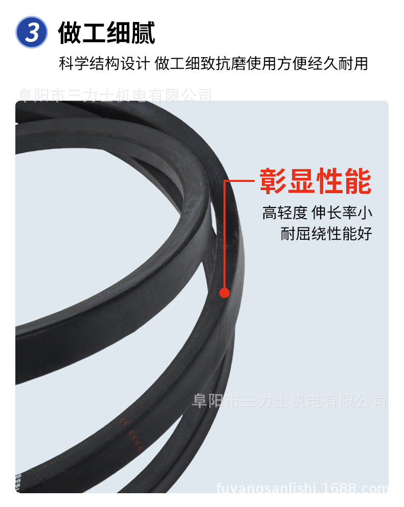 Sanlux Triangle Belt D-Type Series (5334-7943) Industrial and Agricultural Machinery Rubber Transmission V-Belt