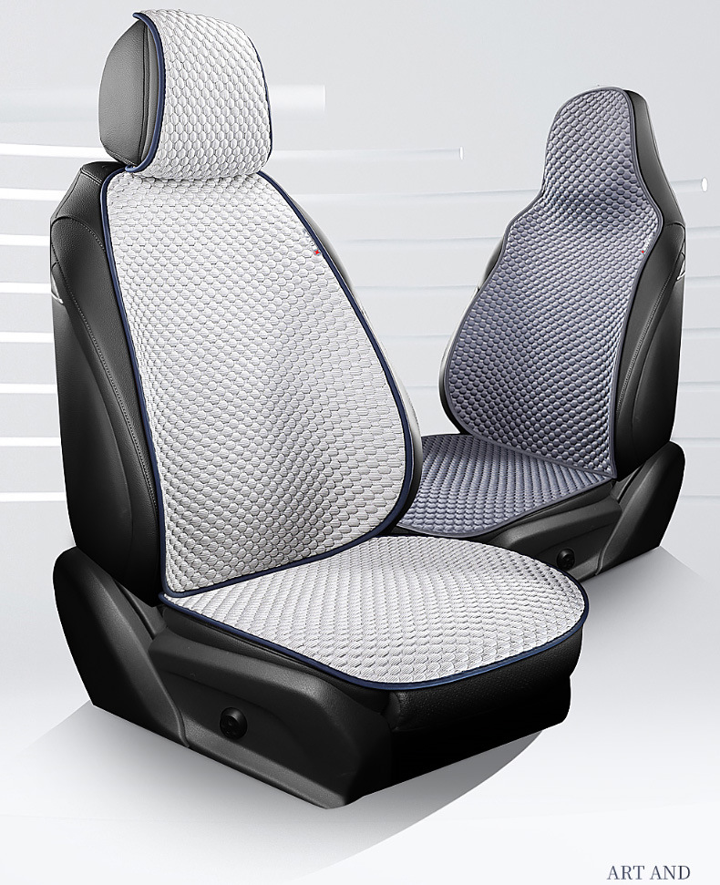 Car Seat Cushion, Universal for All Seasons, Summer Cooling Cushion, Rear Seat, Car Cushion, Half-Pack Seat Cover, Ventilated Seat Cushion Wholesale
