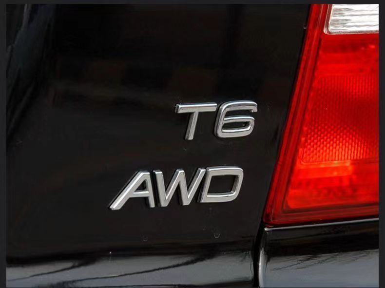 Suitable for Volvo V60S90 S80L Xc60 Xc90 Car Stickers with Volvo English Lettering on the Rear Emblem