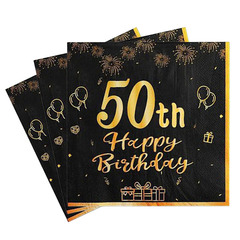 現物クロスボーダー新商品誕生日シリーズカラー印刷ナプキンカップ花口布プリントナプキンナプキン卸売り