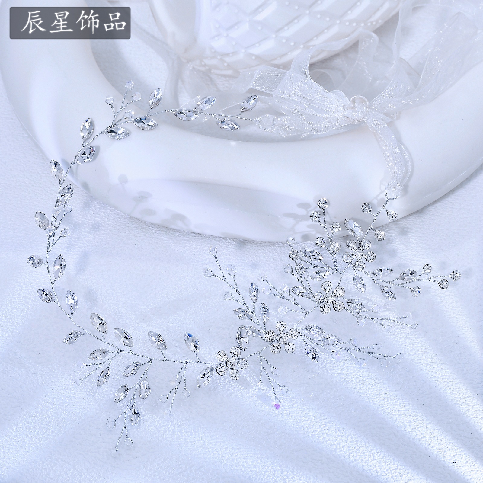 辰星跨境闪钻腰封装饰连衣裙外搭新娘结婚婚纱礼服装饰腰带CS65