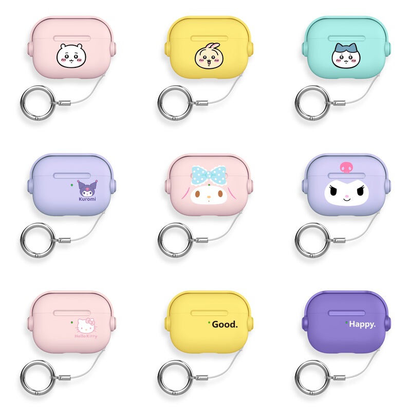 Locking Bracket Style Airpodspro3 Generation Protective Cover for Apple 3/4 Generation Bluetooth Headphones Creative Cartoon Soft Case