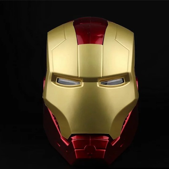 Iron Man casco 1:1 máscara se puede abrir luminoso guantes adultos niños modelo de cosplay Accesorios