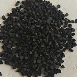 再生黑颗粒PVC再生塑料颗粒pvc密封胶条颗粒软质回收塑料颗粒