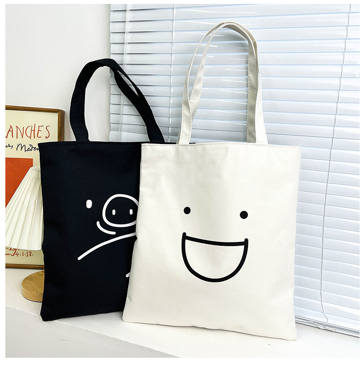 Women's Large Canvas Cartoon Classic Style Zipper Canvas Bag display picture 19