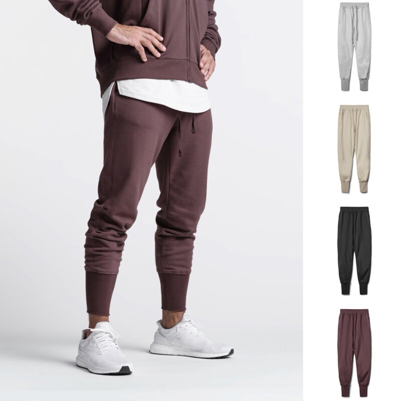 2021 Autumn and Winter Fitness Trousers Men's Muscle Elastic Sports Pants Running Training Basketball Pants Loose Foot-toe Sweatpants
