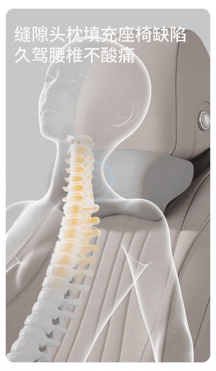 Car headrest, lumbar support, seat neck pillow, in-car cushion, lumbar support seat, waist support backrest pad, car accessories