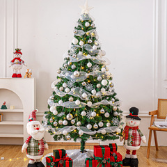 クリスマスツリーパッケージホワイトボールメッシュ発光オーナメントハイエンド1.2/1.5/ 1.8m新しい屋外大型クリスマス