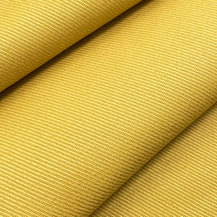 Alta calidad 97% algodón 3% spandex tweed tela de pantalones elásticos