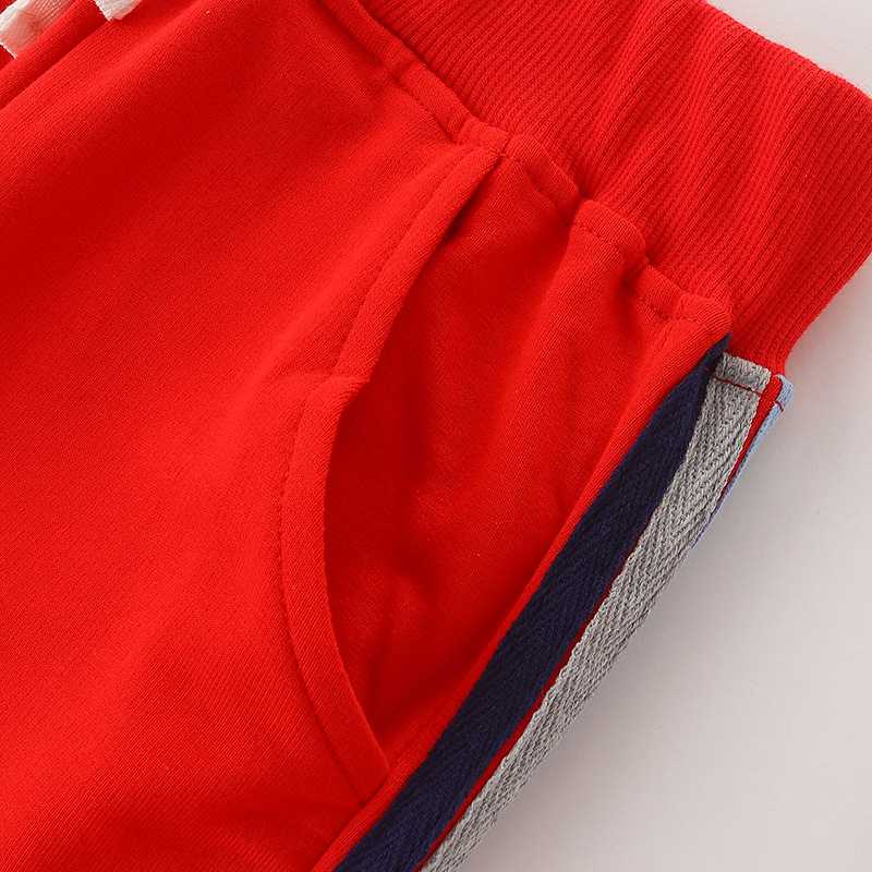 Aostabetty primavera y otoño pantalones para niños Pantalones deportivos de moda para niños de estilo europeo y americano a rayas bolsa abierta pantalones para niños