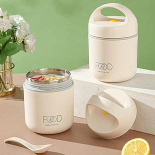 Insulated Rice Bucket Porridge Cup Small Soup Cup Soup Satchel Lunch Box Stainless Steel Lunch Box Satchel Breakfast Cup Student Lunch Box