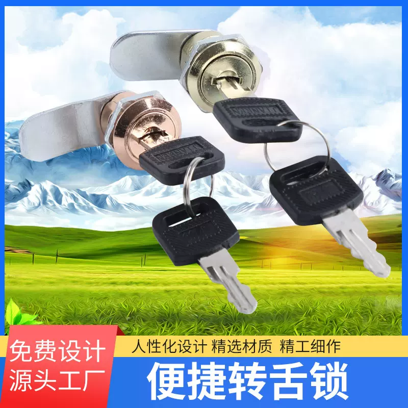 源头厂家转舌锁文件柜锁信箱门锁办公柜台锁铁皮柜锁勾锁锁芯