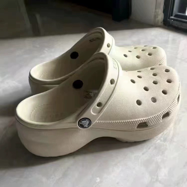 [Croc стиль как Yang Mi, маленький кит дырчатые туфли на толстой подошве для взрослых на улице, пляжная женская обувь 206302]