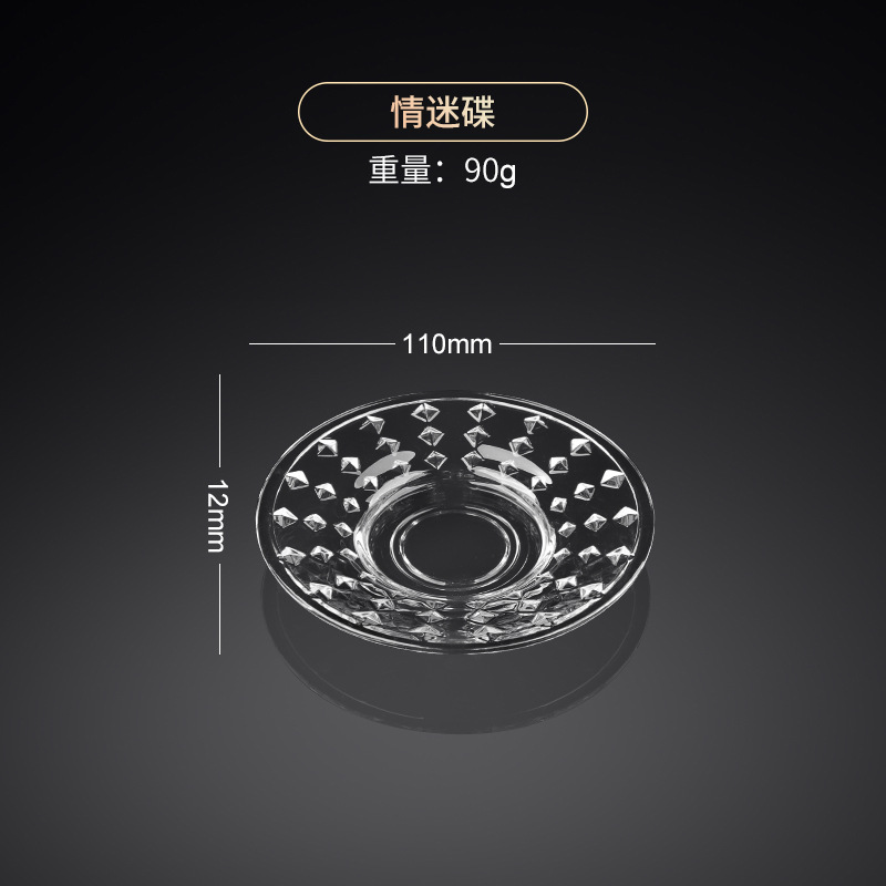 Creativa taza de café turco, plato, taza de té caliente, taza de calabaza de vidrio de estilo europeo, taza de té negro pequeño, taza pública