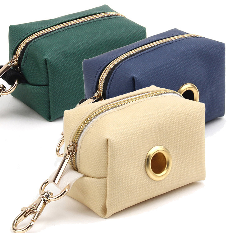 New waterproof canvas portable dog poop bag, poop bag, garbage bag storage bag, poop bag speed adapter, source manufacturer