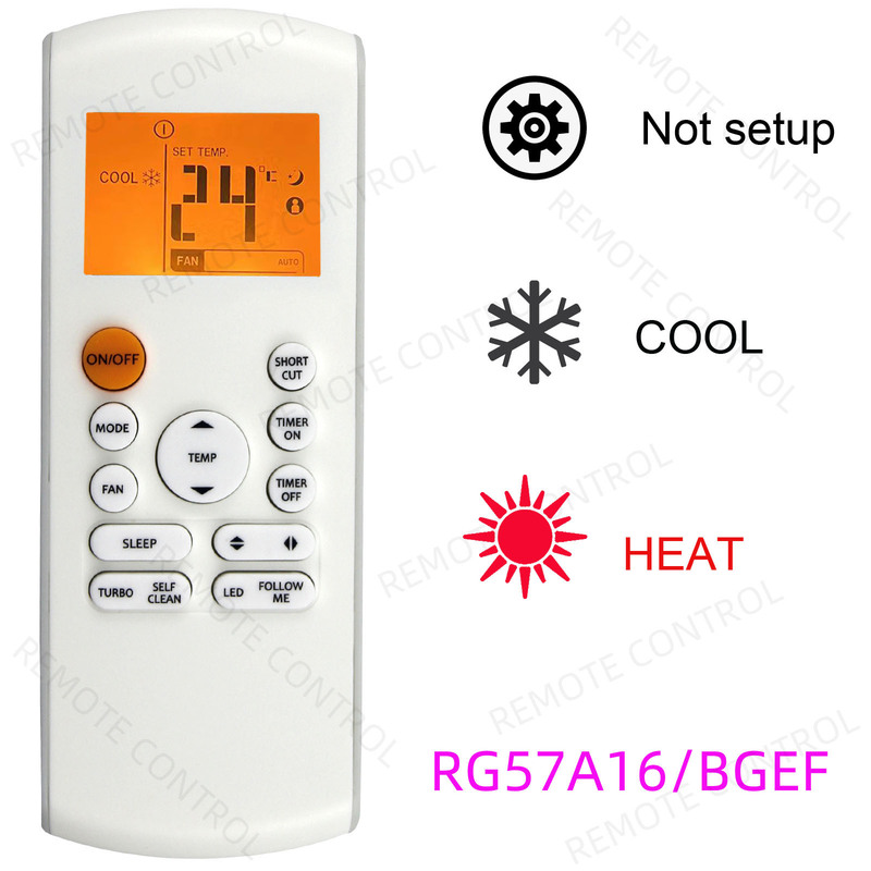 Suitable for Midea Air Conditioner Remote Control Rg57B1/Bge Rg57A7 Rg57A16/Bgef Rg57A4 A1