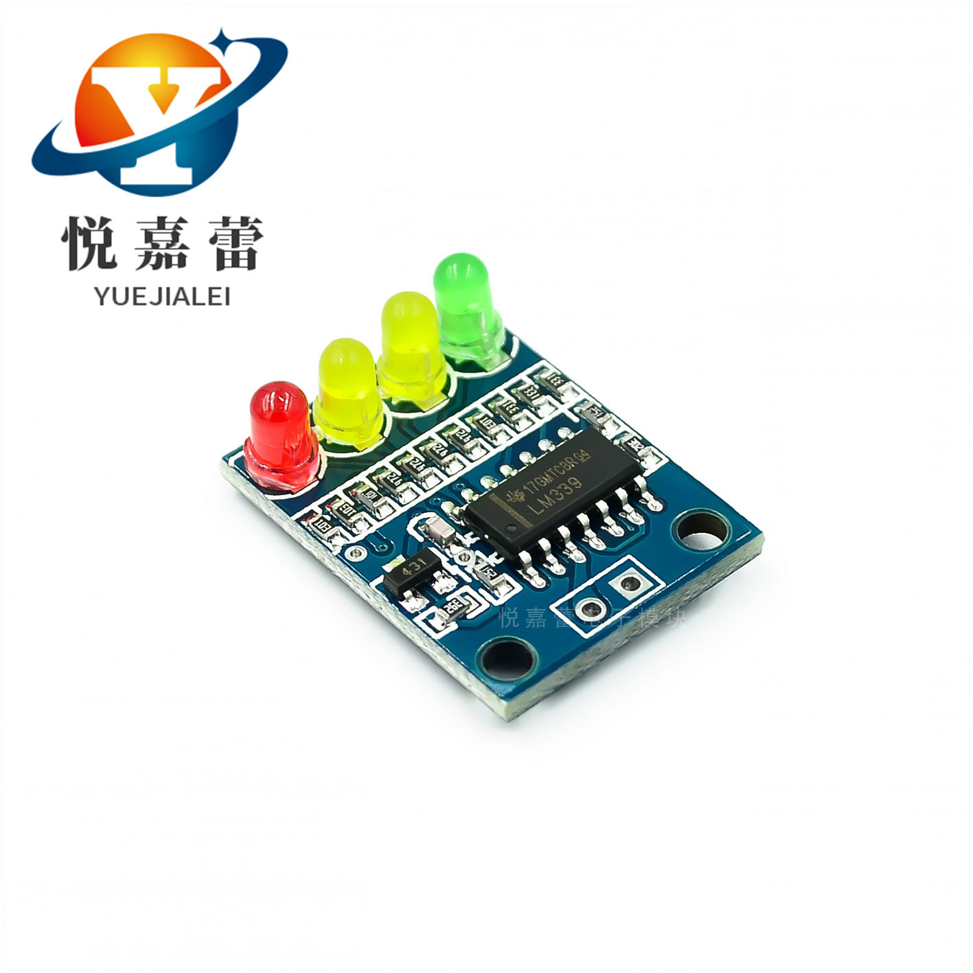 12V 蓄电池 4段 电量指示器模块 板载4位电量指示LED灯