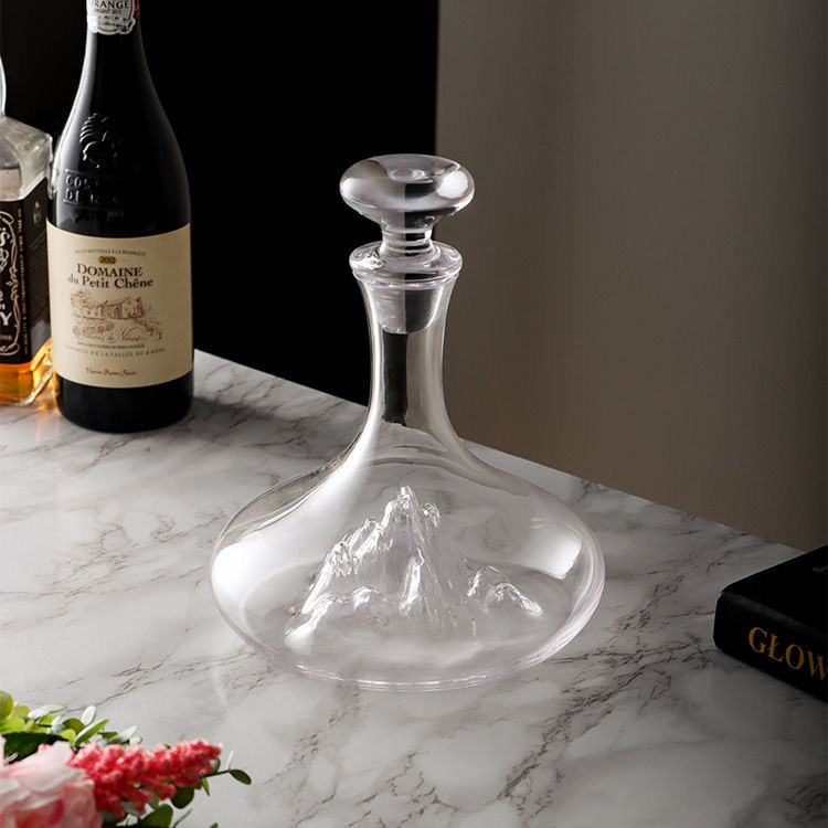 Iceberg rápido decantador de vino de alta calidad taza de vino rojo conjunto casero cristal dispensador de vinos dispensador de vinos botella de vino