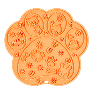 개 발톱 핥기 패드 [오렌지]