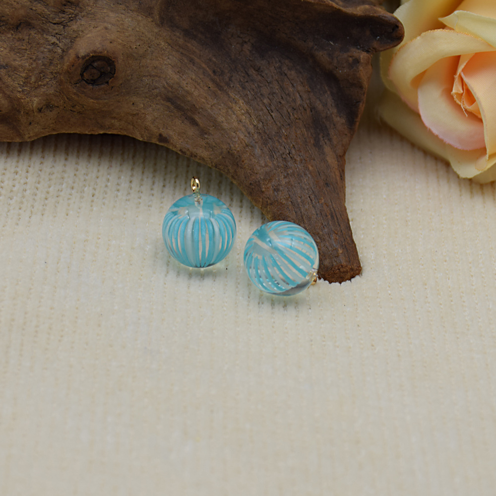 富光樹脂夏ins風日系糖球ペンダント装飾イヤリングペンダントdiy手作りキーホルダー部品