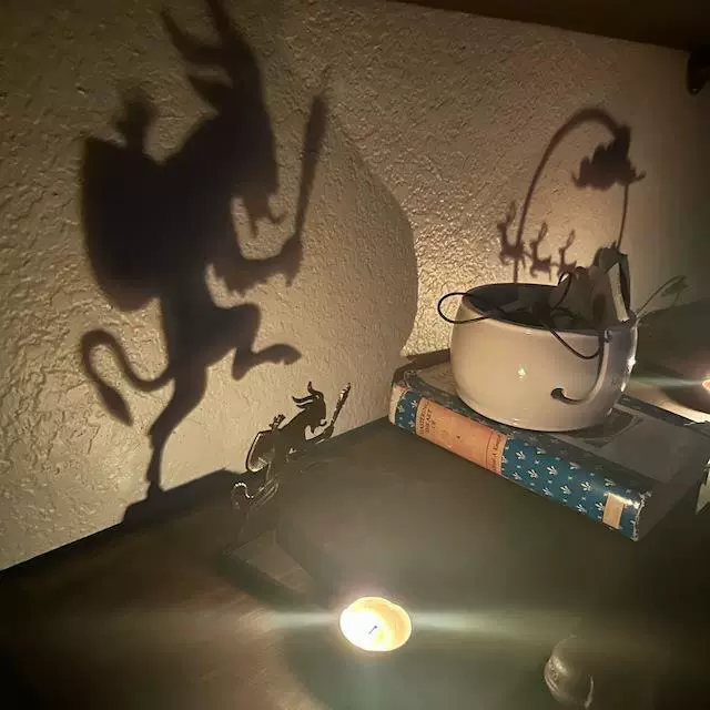 Забавная тен shadow держатель хэллоуинская свеча настольная подвесная украшение