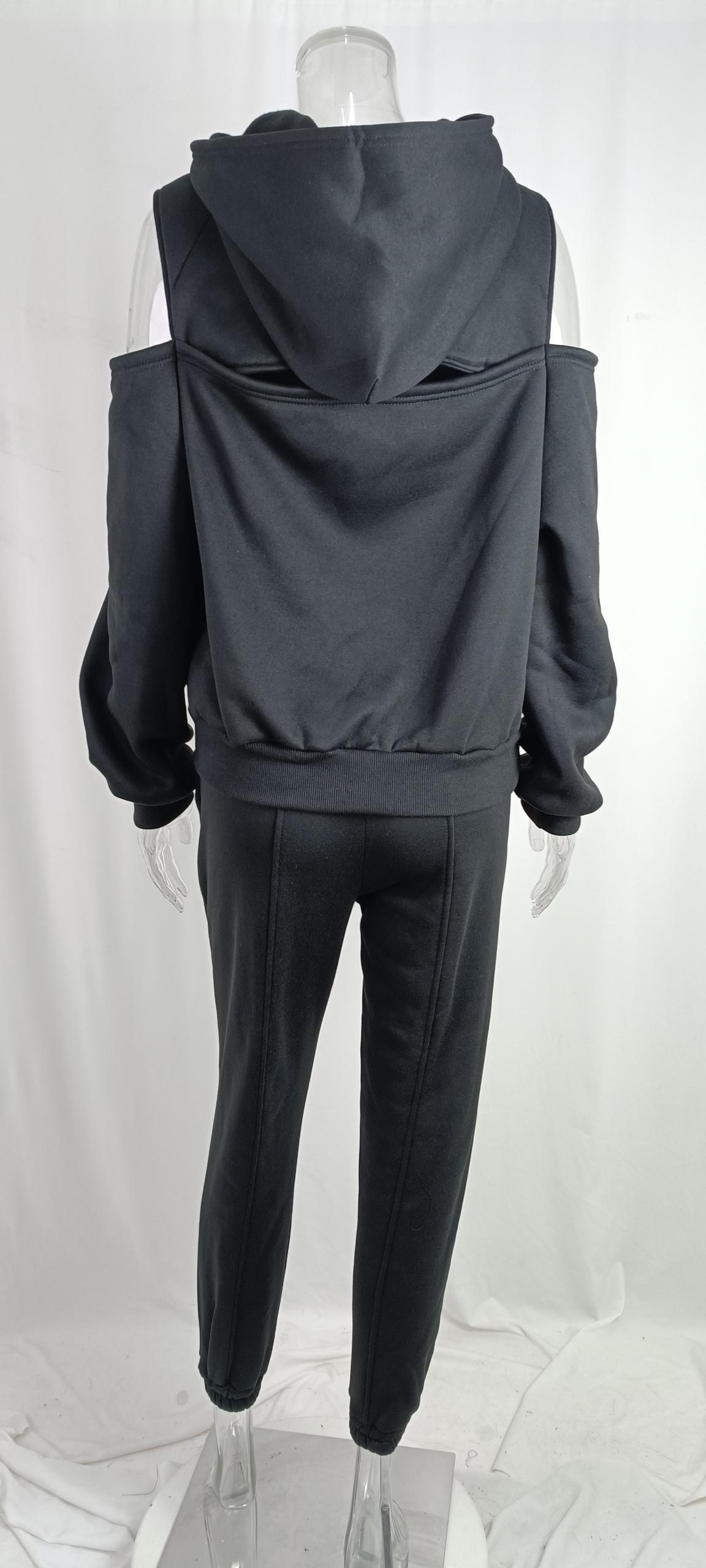 Versatile Women's Fleece-lined Long-sleeve Shorts Set For Spring_voghion.com