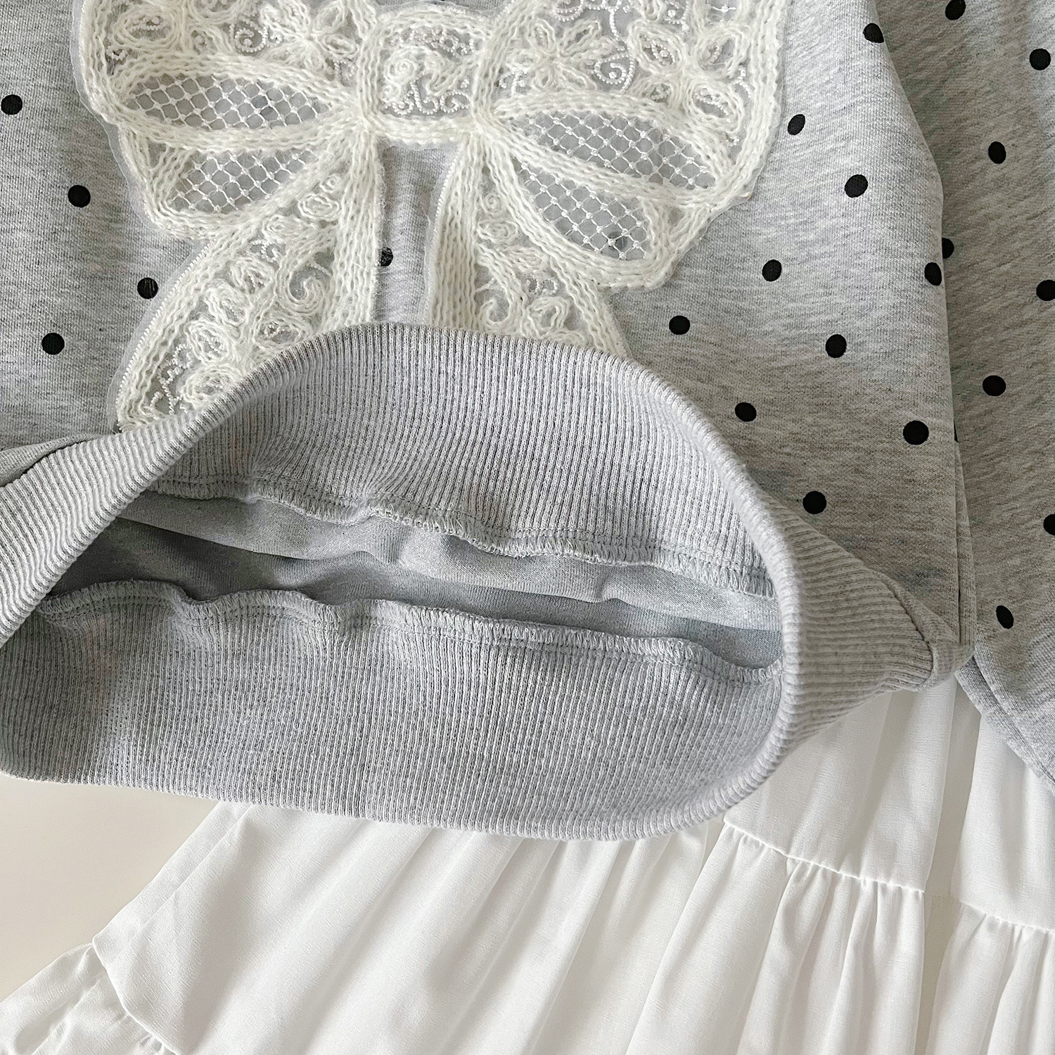 Mädchen Hoodie Mit Schleife Und Tortenrock Set Für Kinder_voghion.com
